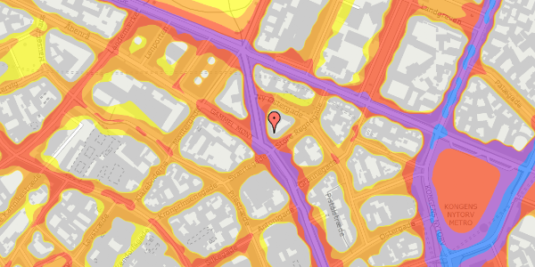 Trafikstøjkort på Christian IX's Gade 2, kl. , 1111 København K