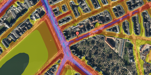 Trafikstøjkort på Classensgade 5, 4. th, 2100 København Ø