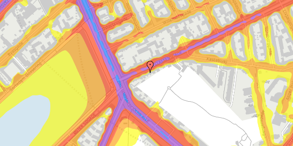 Trafikstøjkort på Classensgade 16, kl. , 2100 København Ø