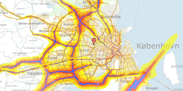 Trafikstøjkort på Clausholmvej 30, 2720 Vanløse