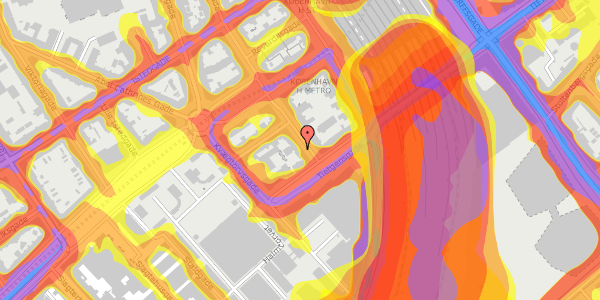 Trafikstøjkort på Colbjørnsensgade 34, 2. th, 1652 København V