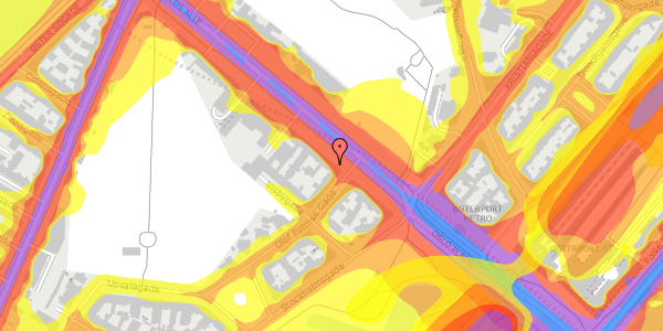 Trafikstøjkort på Dag Hammarskjölds Allé 5, st. th, 2100 København Ø