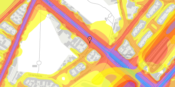 Trafikstøjkort på Dag Hammarskjölds Allé 5, st. tv, 2100 København Ø