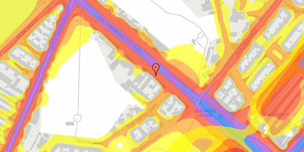 Trafikstøjkort på Dag Hammarskjölds Allé 11, st. th, 2100 København Ø