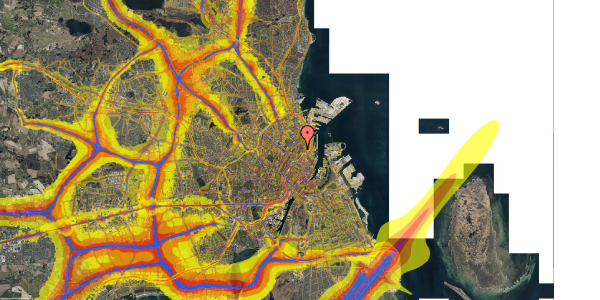 Trafikstøjkort på Dag Hammarskjölds Allé 29, st. , 2100 København Ø