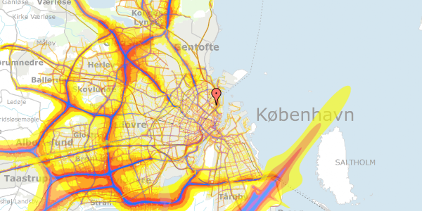 Trafikstøjkort på Dag Hammarskjölds Allé 32A, st. , 2100 København Ø