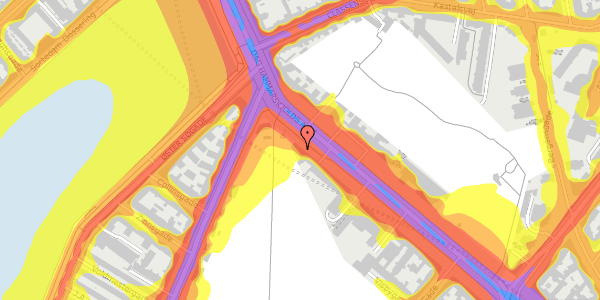 Trafikstøjkort på Dag Hammarskjölds Allé 33, st. tv, 2100 København Ø