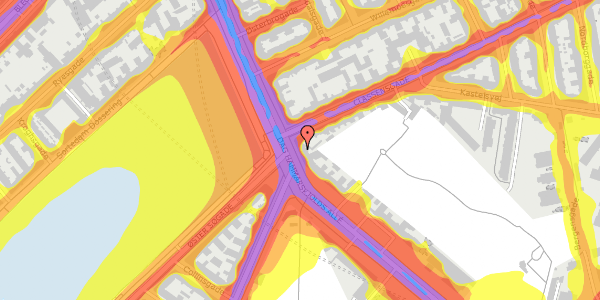 Trafikstøjkort på Dag Hammarskjölds Allé 42C, st. , 2100 København Ø