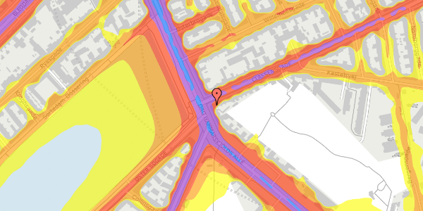 Trafikstøjkort på Dag Hammarskjölds Allé 42G, kl. , 2100 København Ø