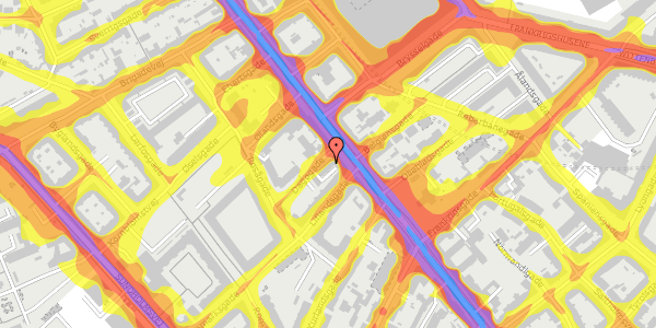 Trafikstøjkort på Dagøgade 1, 1. , 2300 København S