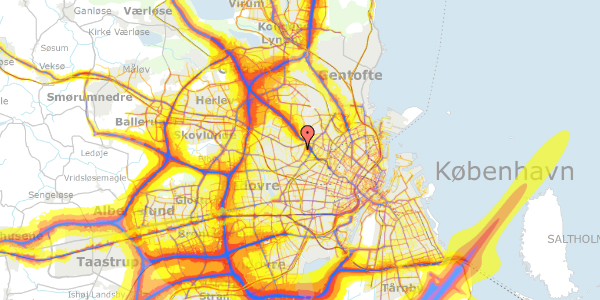 Trafikstøjkort på Degnemose Allé 27B, st. , 2700 Brønshøj