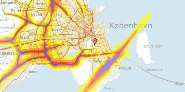 Trafikstøjkort på Digevej 38, st. th, 2300 København S