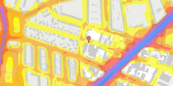 Trafikstøjkort på Dortheavej 71, 1. d, 2400 København NV