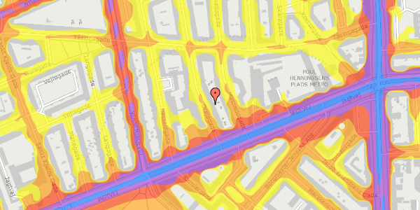 Trafikstøjkort på Drejøgade 6, kl. th, 2100 København Ø