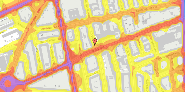 Trafikstøjkort på Drejøgade 35, st. 3, 2100 København Ø