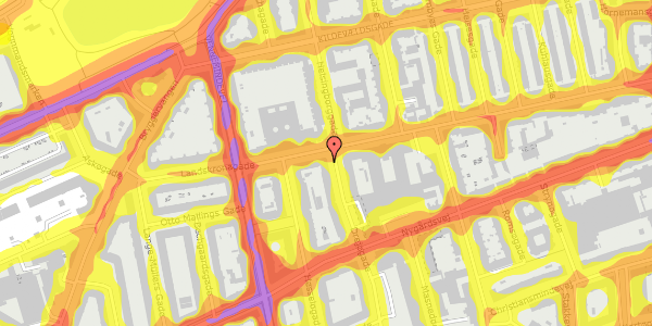 Trafikstøjkort på Drejøgade 45, st. , 2100 København Ø