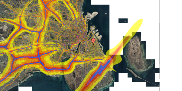 Trafikstøjkort på Drogdensgade 9, st. th, 2300 København S