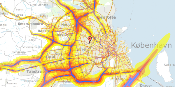 Trafikstøjkort på Egelykkevej 9, 2720 Vanløse