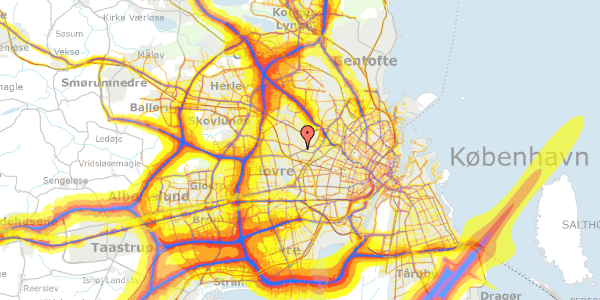 Trafikstøjkort på Egelykkevej 17, 2720 Vanløse