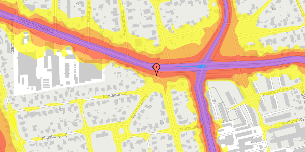 Trafikstøjkort på Egemarkevej 2, st. , 2720 Vanløse