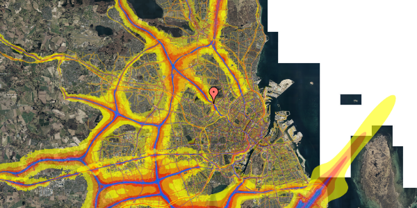 Trafikstøjkort på Egevangen 3, 1. , 2700 Brønshøj