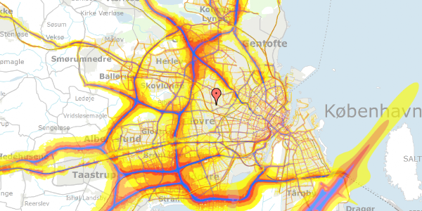 Trafikstøjkort på Egholmvej 56, 2720 Vanløse