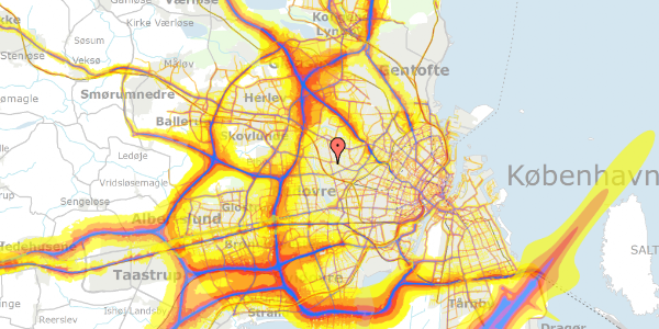 Trafikstøjkort på Egholmvej 72, 2720 Vanløse