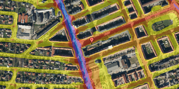 Trafikstøjkort på Elbagade 8, 1. th, 2300 København S