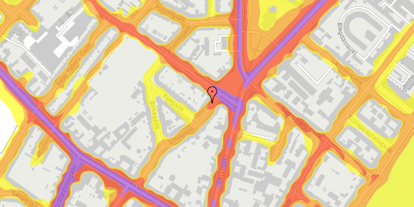 Trafikstøjkort på Elmegade 25, st. tv, 2200 København N