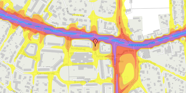 Trafikstøjkort på Elmelundevej 4, 2. tv, 2700 Brønshøj