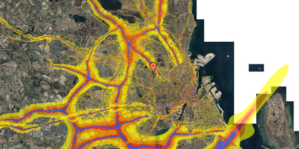 Trafikstøjkort på Elmelundevej 17, 3. tv, 2700 Brønshøj