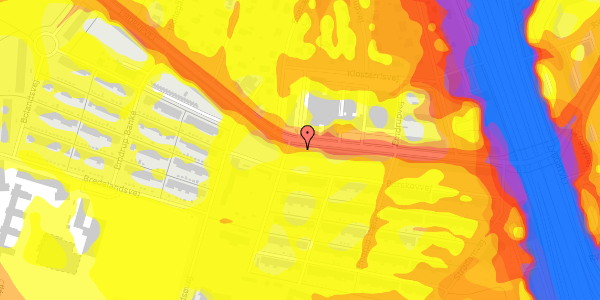 Trafikstøjkort på Emdrupvej 41, 1. th, 2100 København Ø