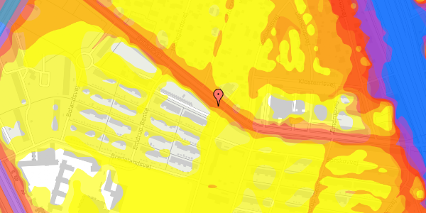 Trafikstøjkort på Emdrupvej 53, st. mf, 2100 København Ø