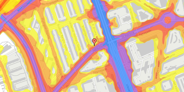 Trafikstøjkort på Engelstedsgade 2, 1. , 2100 København Ø