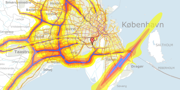 Trafikstøjkort på Engholmen 10, st. th, 2450 København SV