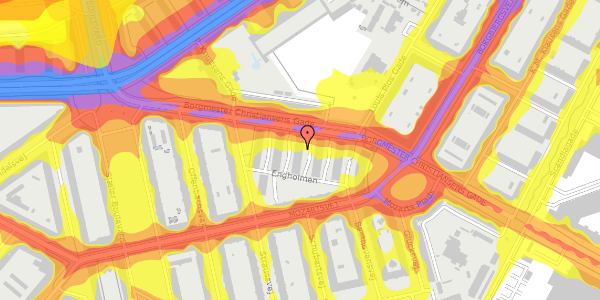 Trafikstøjkort på Engholmen 48, 1. tv, 2450 København SV