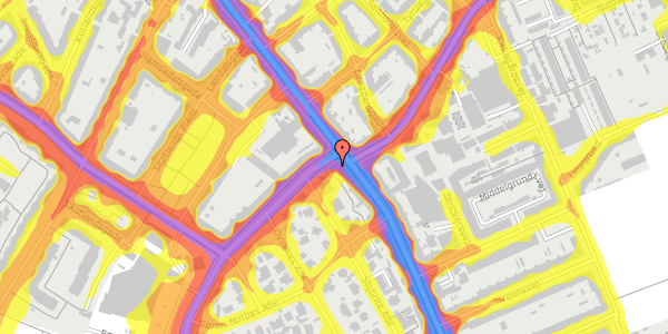 Trafikstøjkort på Englandsvej 1, 2. th, 2300 København S