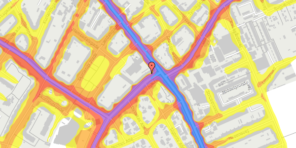 Trafikstøjkort på Englandsvej 2, 3. tv, 2300 København S