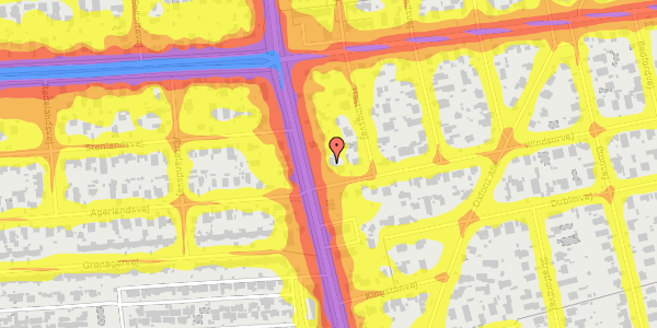 Trafikstøjkort på Englandsvej 195, 2300 København S