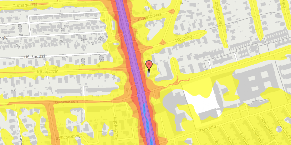 Trafikstøjkort på Englandsvej 229, 2300 København S