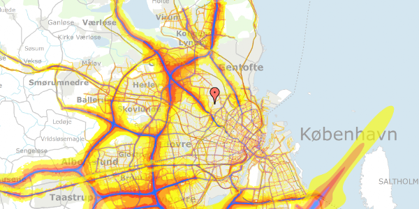 Trafikstøjkort på Engsvinget 30, 2400 København NV