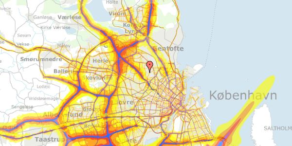 Trafikstøjkort på Engsvinget 55, 2400 København NV