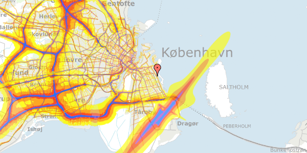 Trafikstøjkort på Engvej 29D, 2. th, 2300 København S