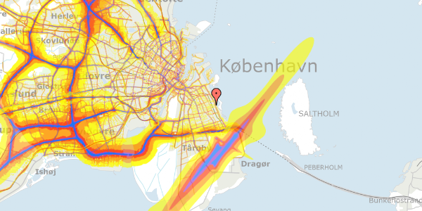 Trafikstøjkort på Engvej 85, 2300 København S