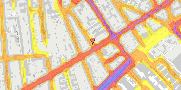 Trafikstøjkort på Eskildsgade 38, 5. , 1657 København V