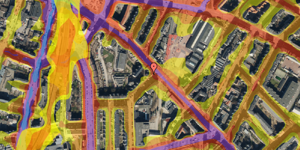 Trafikstøjkort på Esromgade 2, 2. tv, 2200 København N