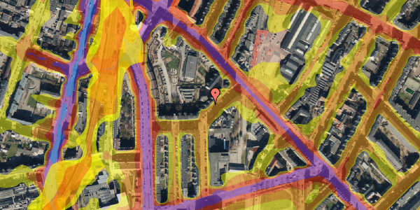 Trafikstøjkort på Esromgade 6, 4. th, 2200 København N