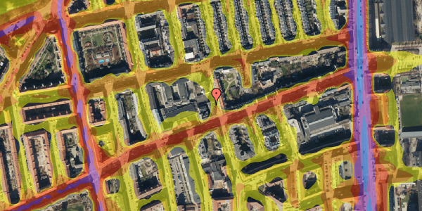 Trafikstøjkort på Fanøgade 31, st. , 2100 København Ø