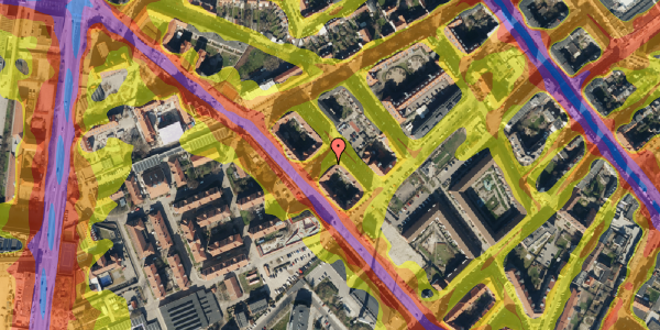 Trafikstøjkort på Femkløvervej 4, 1. th, 2300 København S