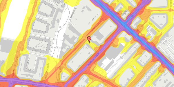 Trafikstøjkort på Fenrisgade 2, st. th, 2200 København N